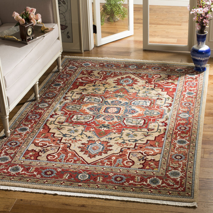 Lauren Ralph Lauren Oriental Beige/Red Area Rug & Reviews Wayfair